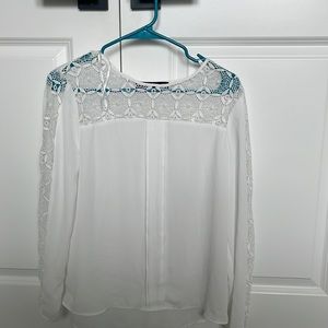 White Zara basic blouse